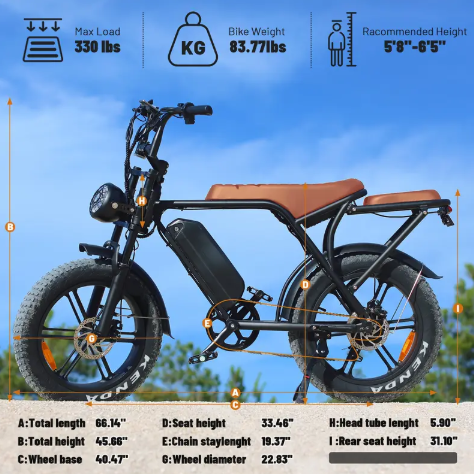 V8 Electric Mountain Bike — 500W • 48V Removable Battery • 19 mph