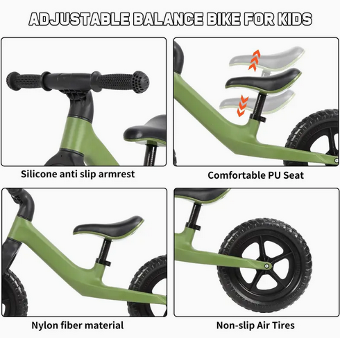 12-Inch Balance Bike – Kids Training Bik