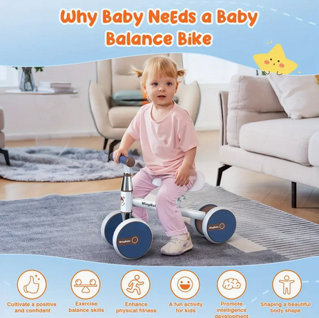 Youngsters Balance Car – Adjustable Baby Bicycle for 1–3 Years