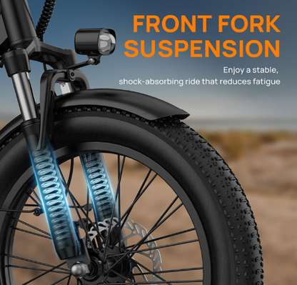 REKMOLT E20 — Compact 20″ Fat-Tire Electric Bike